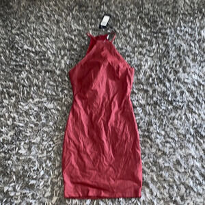Guess YASMINE COATED DRESS in lacquer red xs or Med